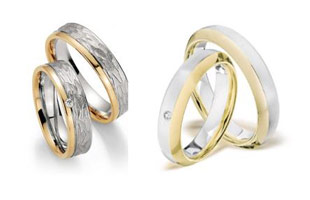 Wedding rings Palladium