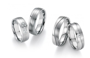 Acero inoxidable - Los anillos de boda