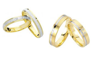 White gold yellow gold Marryring