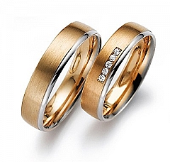 August Gerstner White gold red gold Marryring