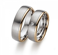 August Gerstner White gold red gold Marryring