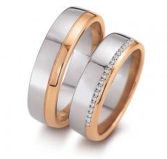 August Gerstner White gold red gold Marryring