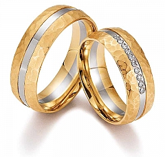 August Gerstner Oro Blanco Oro Amarillo Anillos de boda