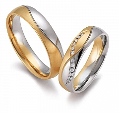 August Gerstner White gold yellow gold Marryring