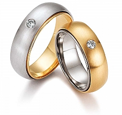 August Gerstner White gold yellow gold Marryring