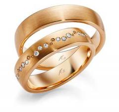 August Gerstner Oro amarillo - Los anillos de boda