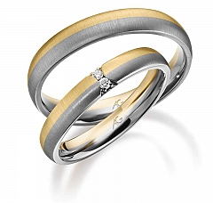 August Gerstner White gold yellow gold Marryring