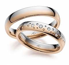 August Gerstner White gold red gold Marryring