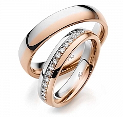 August Gerstner White gold red gold Marryring