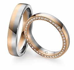 August Gerstner White gold red gold Marryring