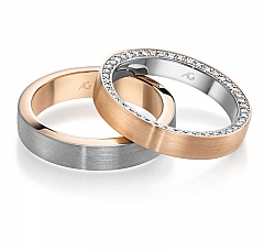 August Gerstner White gold red gold Marryring