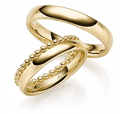 August Gerstner Oro amarillo - Los anillos de boda