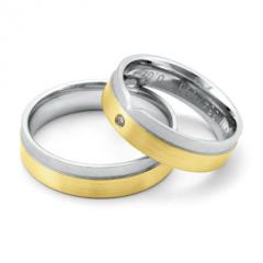 Fischer White gold yellow gold Marryring