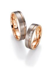 Nowotny-Collection Ruesch Blanco oro rojo Los anillos de boda