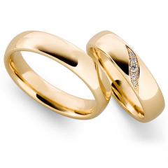 750 Rosegold, poliert,  EGF-Eduard G. Fidel Classic wedding Rings