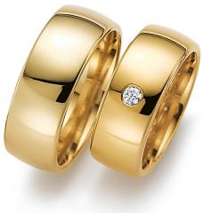 585 Gelbgold, poliert,  August Gerstner Classic wedding Rings