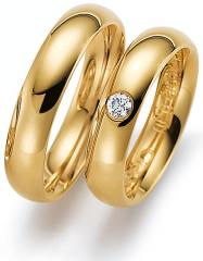 585 Gelbgold, poliert,  August Gerstner Classic wedding Rings