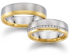 August Gerstner White gold yellow gold Marryring