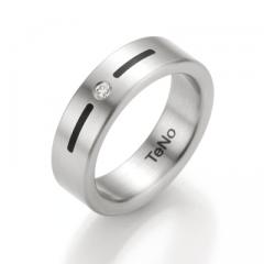 Edelstahl , seidenmatt,  TeNo Engagement rings steel