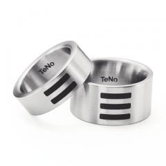Edelstahl , seidenmatt,  TeNo Steel ceramic