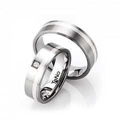 TeNo Acero inoxidable - Los anillos de boda