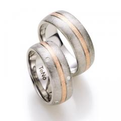 Edelstahl-750 Rosegold, kratzmatt,  TeNo Edelstahl Gold