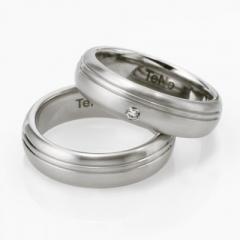 Edelstahl, seidenmatt,  TeNo Specials prices Wedding rings
