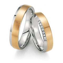 Fischer White gold apricot gold Marryring