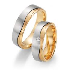 Fischer White gold apricot gold Marryring