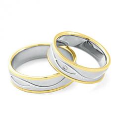 Fischer White gold yellow gold Marryring