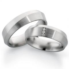 585 Weissgold, seidenmatt,  EGF-Eduard G. Fidel Oro blanco - Los anillos de boda