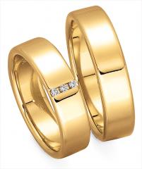 585 Gelbgold, poliert,  Gettmann Classic wedding Rings