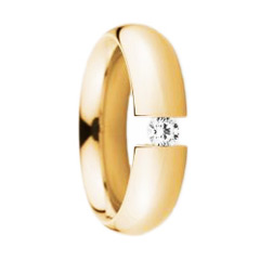 750 Rosegold, seidenmatt,  Christian Bauer Los anillos de compromiso de oro