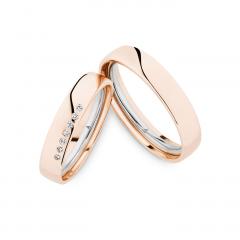 Christian Bauer White gold rose gold Marryring