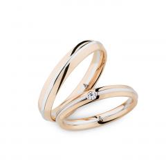 Christian Bauer Blanco oro rojo Los anillos de boda