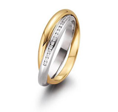 585 Weissgold , poliert,  August Gerstner Engagement rings gold