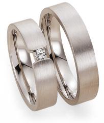 585 Graugold, seidenmatt,  Gettmann Classic wedding Rings