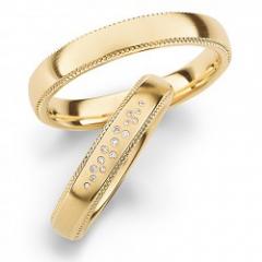 Hauskollektion Oro blanco - Los anillos de boda