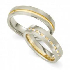 Hauskollektion White gold yellow gold Marryring