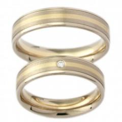 Hauskollektion White gold yellow gold Marryring