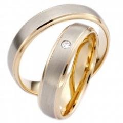 Hauskollektion White gold rose gold Marryring