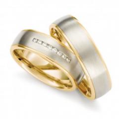 Hauskollektion White gold rose gold Marryring