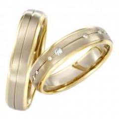 Hauskollektion White gold yellow gold Marryring
