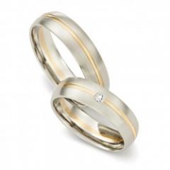 Hauskollektion White gold rose gold Marryring