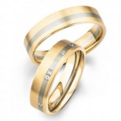 Hauskollektion White gold rose gold Marryring