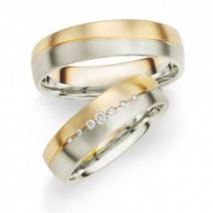 Hauskollektion White gold rose gold Marryring