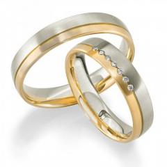 Hauskollektion White gold rose gold Marryring