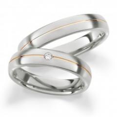 Hauskollektion White gold red gold Marryring