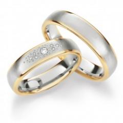 Hauskollektion White gold rose gold Marryring