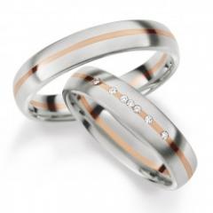 Hauskollektion White gold red gold Marryring